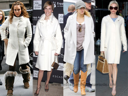 Белое пальто - самый модный
