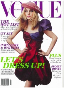 Jassica Stam на обложке журнала Vogue