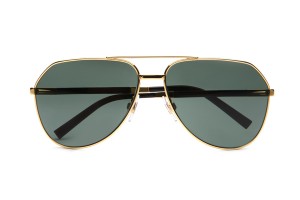 золотые солнцезащитные очки Dolce&Gabbana