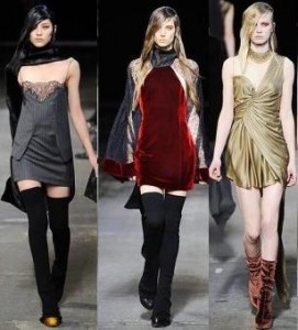 Платья - модные тенденции подиумов 2010. Модные платья от Alexander Wang