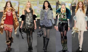 Модные тенденции 2010, платья от Anna Sui