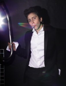 Леди Гага  с сигарой в роли мужчины