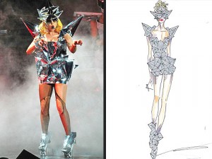 Джорджио Армани шьет костюмы для Леди Гага