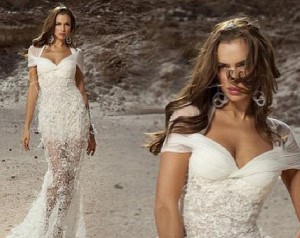 Ирина Шейк продемонстрировала свадебное платье