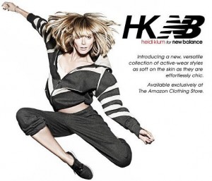 Модель Хайди Клум разработала спортивную одежду  вместе с компанией «New Balance»