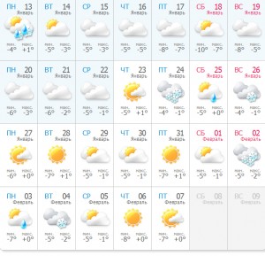 C 13-го января в Киеве начнутся затяжные морозы
