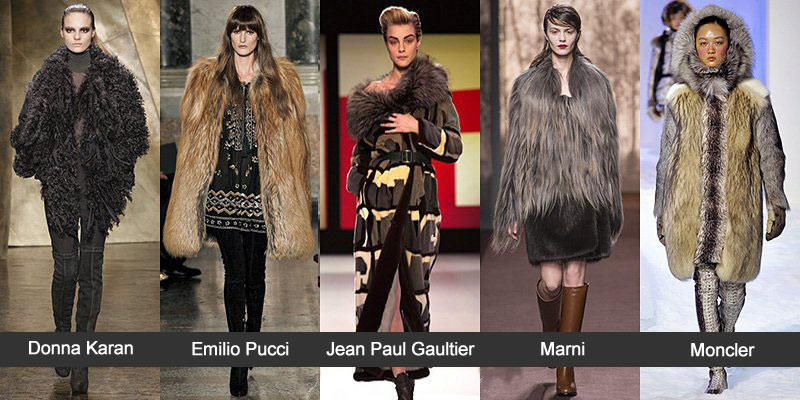 Модные шубы 2014 - Donna Karan, Emilio Pucci, Jean Paul Gaultier, Marni, Moncler Gomme Rouge