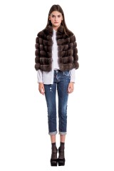 Шуба Fabrizio Ferrario Furs соболь арт. 535. Фото 1