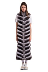 Жилет Fabrizio Ferrario Furs шиншилла. Фото 1