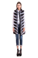 Жилет Fabrizio Ferrario Furs шиншилла Арт 14M105. Фото 1