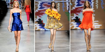 Красочные платья Стеллы Маккартни на Неделе Моды в Париже
