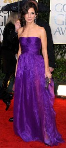 Сандра Баллок (Sandra Bullock) в платье от Bottega Veneta