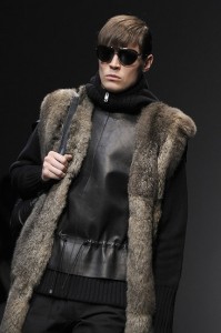 мужская меховая мода Ferre 2010
