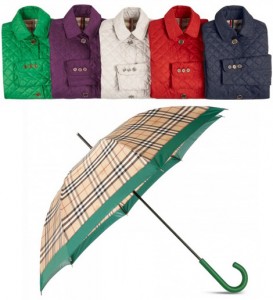 зонтики и курточки от Burberry