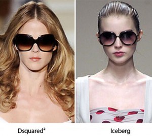 крупные солнцезащитные женские очки особо популярны в 2010 году