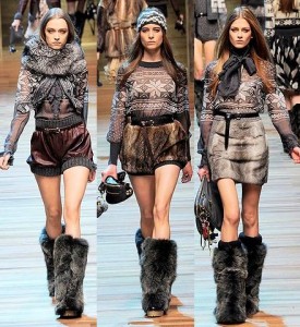 Меховая мода Dolce & Gabbana Осень/Зима 2010-2011