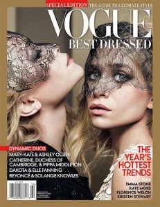 В своем стильном рейтинге Vogue отдал пальму первенства близняшкам Олсен.  Сестры Миддлтон остались ни с чем