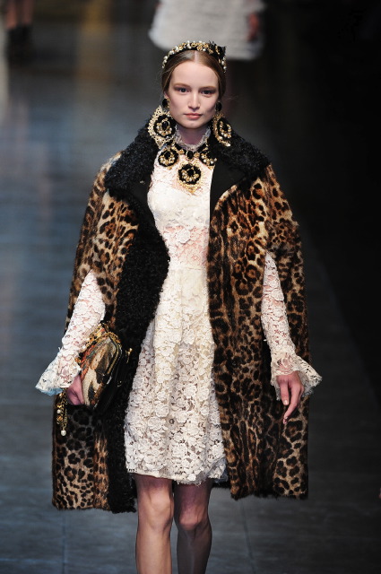 Меховая коллекция Dolce & Gabbana осень 2012 - зима 2013
