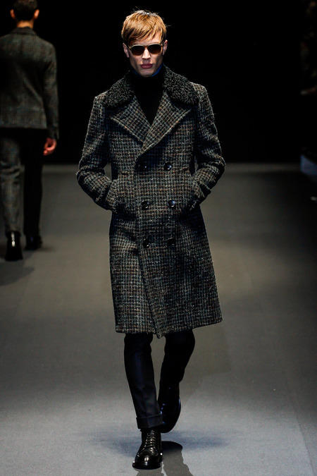 Gucci осень 2013, мужское пальто Гучи