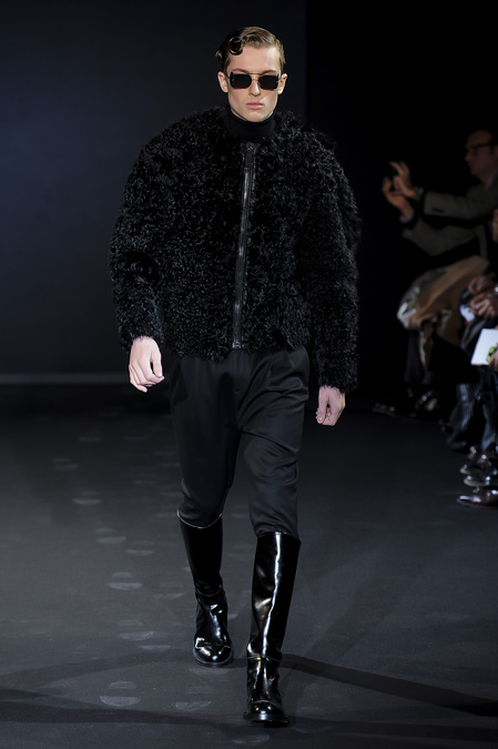 Les Hommes осень 2013, мужская меховая одежда