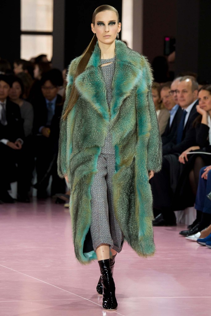 Меховая коллекция Christian Dior на модном шоу в Милане Fall 2015 Ready-to-Wear