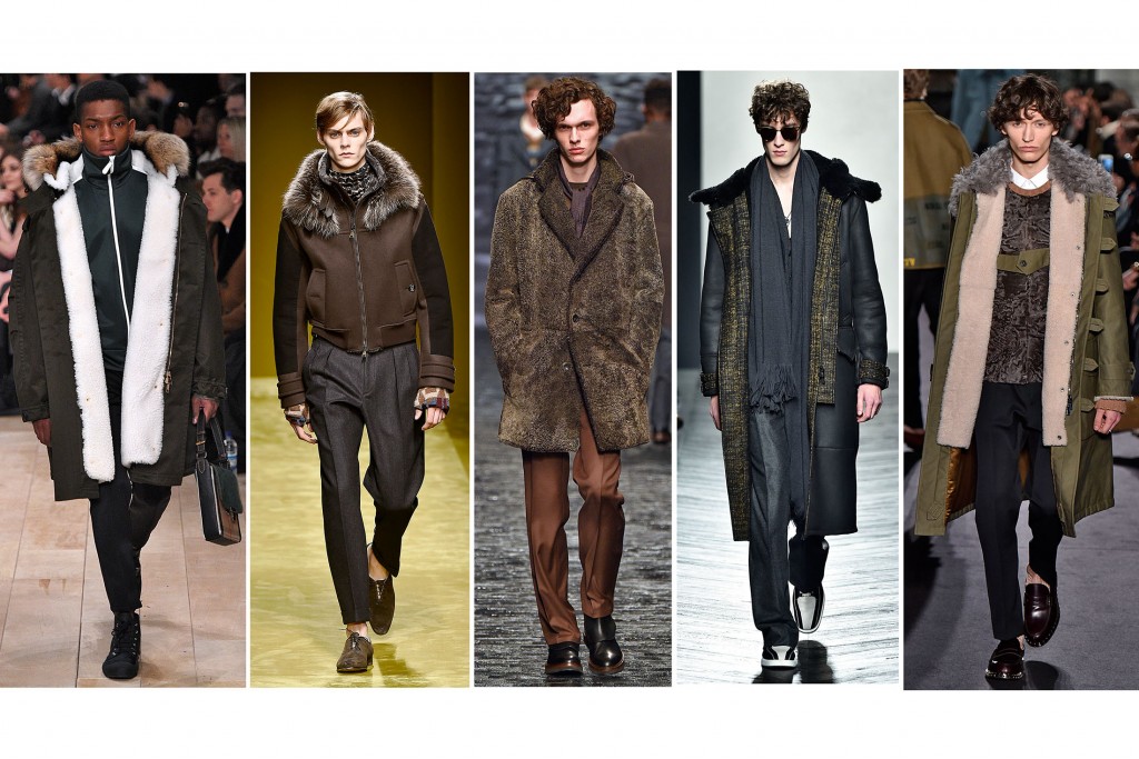 Европейские дизайнеры мужской одежды продвигают мех в осенней коллекцию