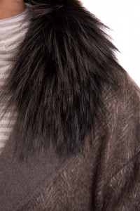 Пальто Manzoni24 кашемир/silver fox арт.17M110. Фото 4