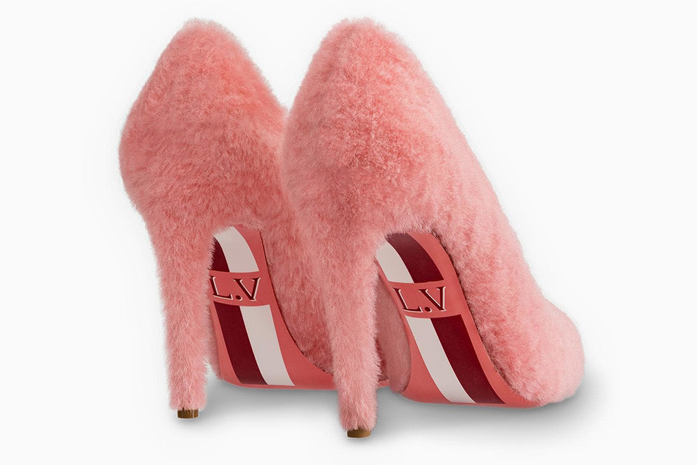 Цветные меховые туфли Louis Vuitton - новый тренд!. Фото с официального сайт Луи Виттон