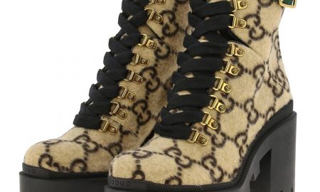 Gucci выпустил забавные женские ботинки с мехом