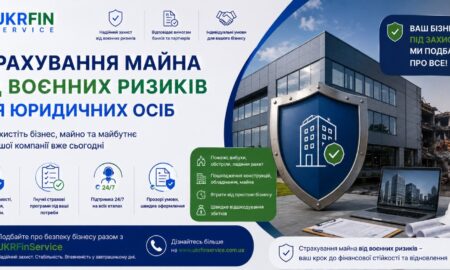 Страхування майна від воєнних ризиків для юридичних осіб — хутряних салонів, ательє, магазинів, фабрик та заводів